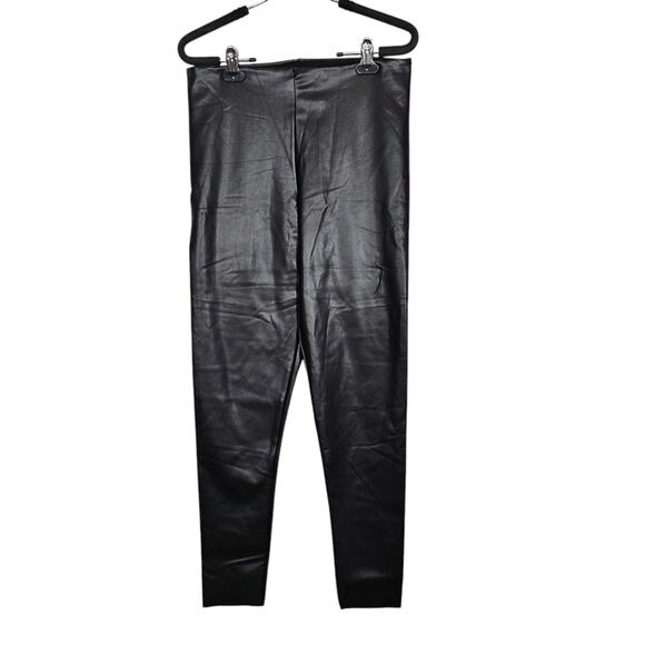 Joie Black High-Waisted Faux Leather Leggings - Picture 6 of 9